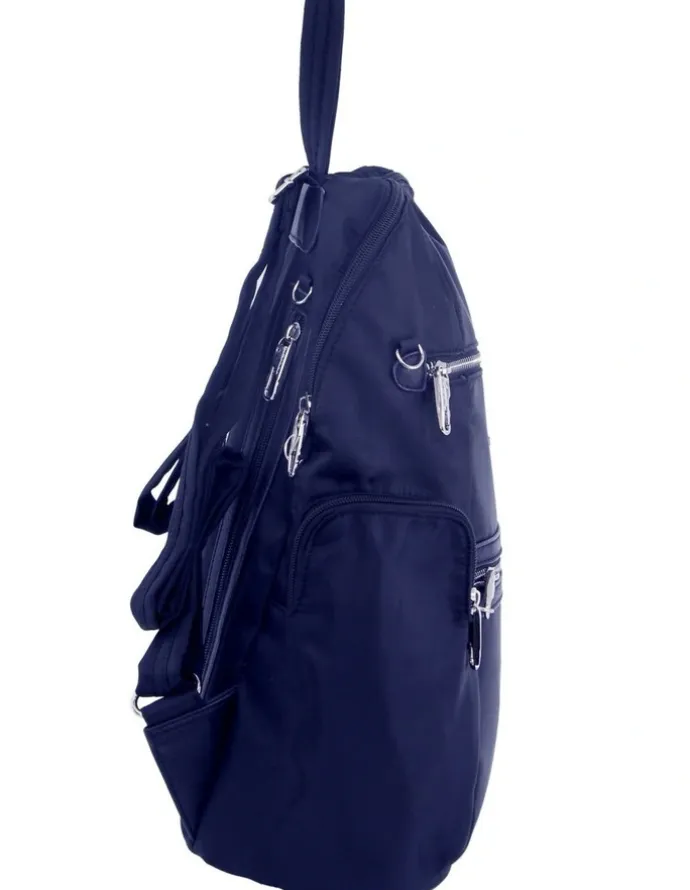 PIERRE CARDIN Anti-Theft Backpack Bag in Navy