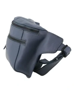 PIERRE CARDIN Leather 3-Way Sling Bag in Teal