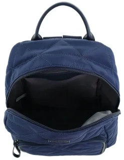 PIERRE CARDIN Nylon Geometric Backpack in Navy