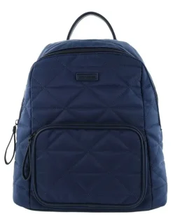 PIERRE CARDIN Nylon Geometric Backpack in Navy
