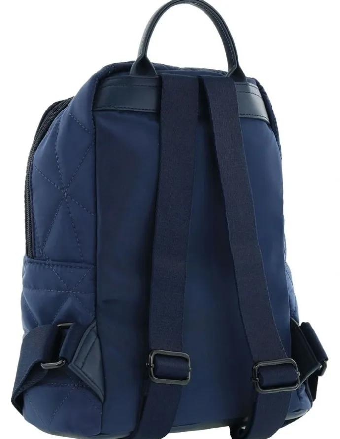 PIERRE CARDIN Nylon Geometric Backpack in Navy