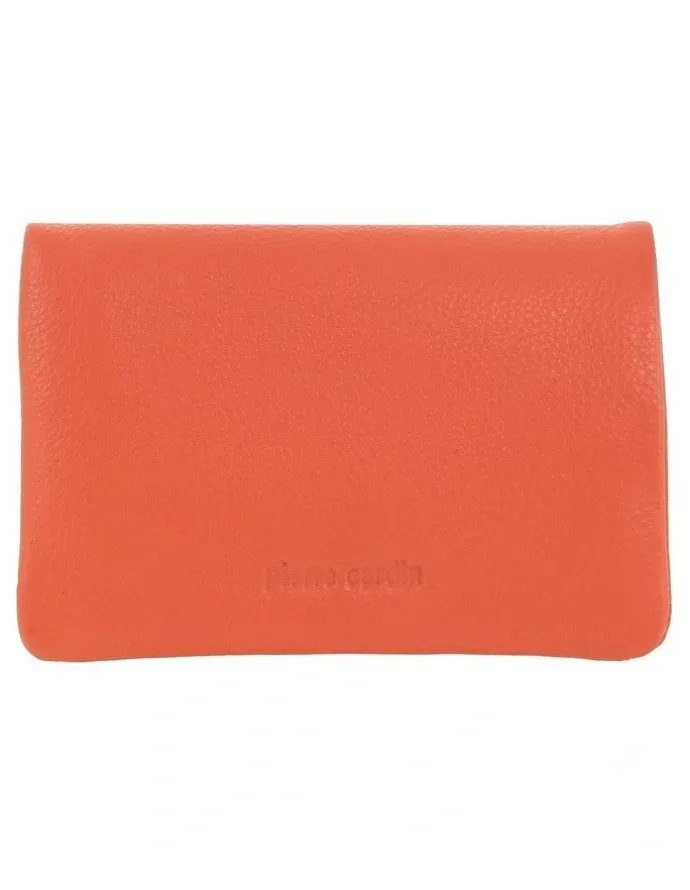 PIERRE CARDIN Pierre Cardin Genuine Leather Bi-Fold Wallet in Tangerine