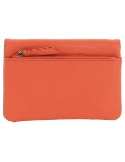 PIERRE CARDIN Pierre Cardin Genuine Leather Bi-Fold Wallet in Tangerine