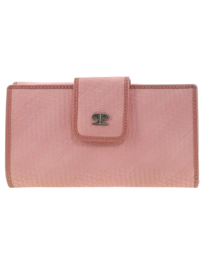PIERRE CARDIN Pierre Cardin Genuine Leather Bi-Fold Wallet in Pink
