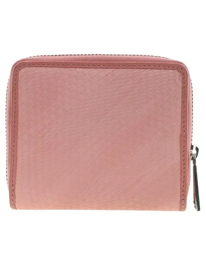 PIERRE CARDIN Pierre Cardin Genuine Leather Ziparound Wallet in Pink