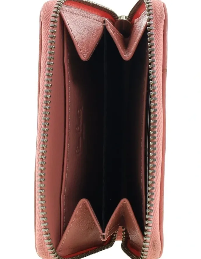 PIERRE CARDIN Pierre Cardin Genuine Leather Ziparound Wallet in Pink