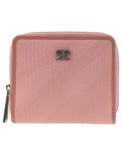 PIERRE CARDIN Pierre Cardin Genuine Leather Ziparound Wallet in Pink