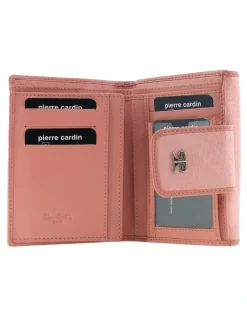 PIERRE CARDIN Pierre Cardin Genuine Leather Tri-Fold Wallet in Pink