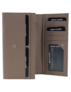 PIERRE CARDIN Pierre Cardin Genuine Leather Wallet in Taupe