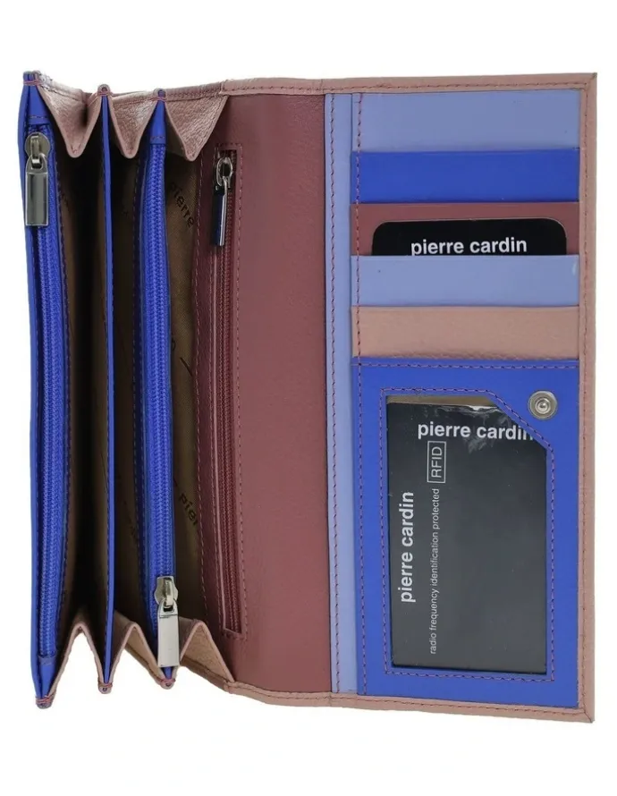 PIERRE CARDIN Pierre Cardin MultiColour Leather Ladies Wallet in Cherry