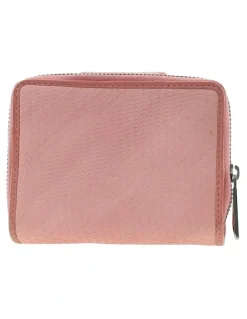 PIERRE CARDIN Pierre Cardin Genuine Leather Bi-Fold Wallet with Zip Coin Section in Pink
