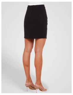 Pilgrim Denise Wrap Mini Skirt in Black