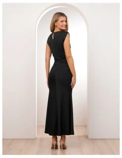 Pilgrim Benny High Neck Draped Gown