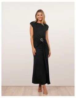 Pilgrim Benny High Neck Draped Gown