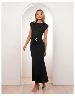 Pilgrim Benny High Neck Draped Gown