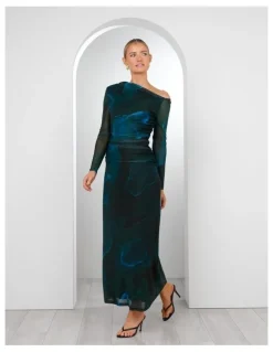 Pilgrim Brooklyn Asymmetric Maxi Dress