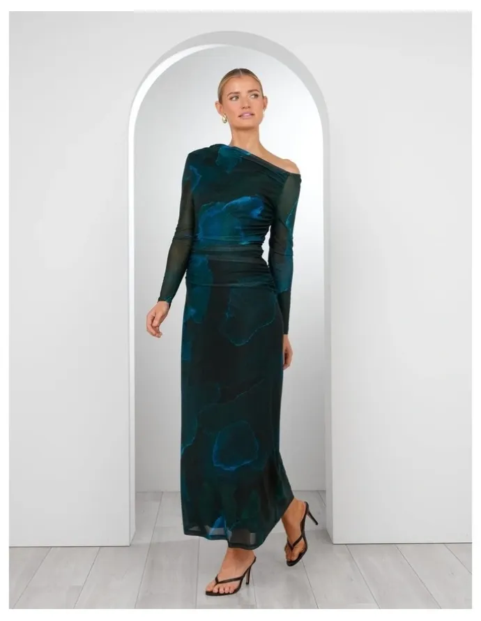 Pilgrim Brooklyn Asymmetric Maxi Dress