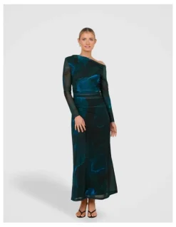 Pilgrim Brooklyn Asymmetric Maxi Dress
