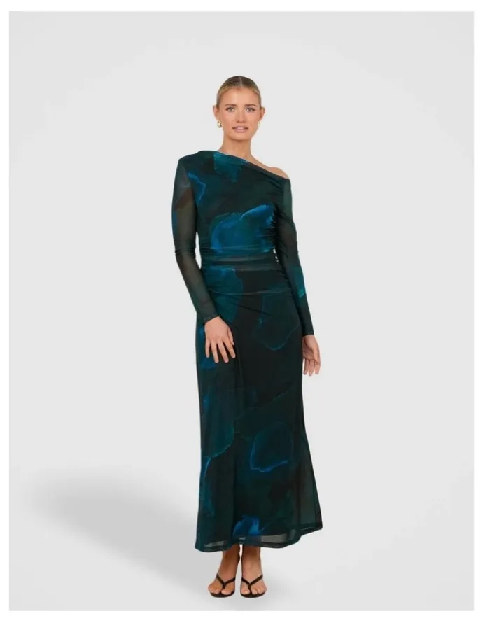 Pilgrim Brooklyn Asymmetric Maxi Dress