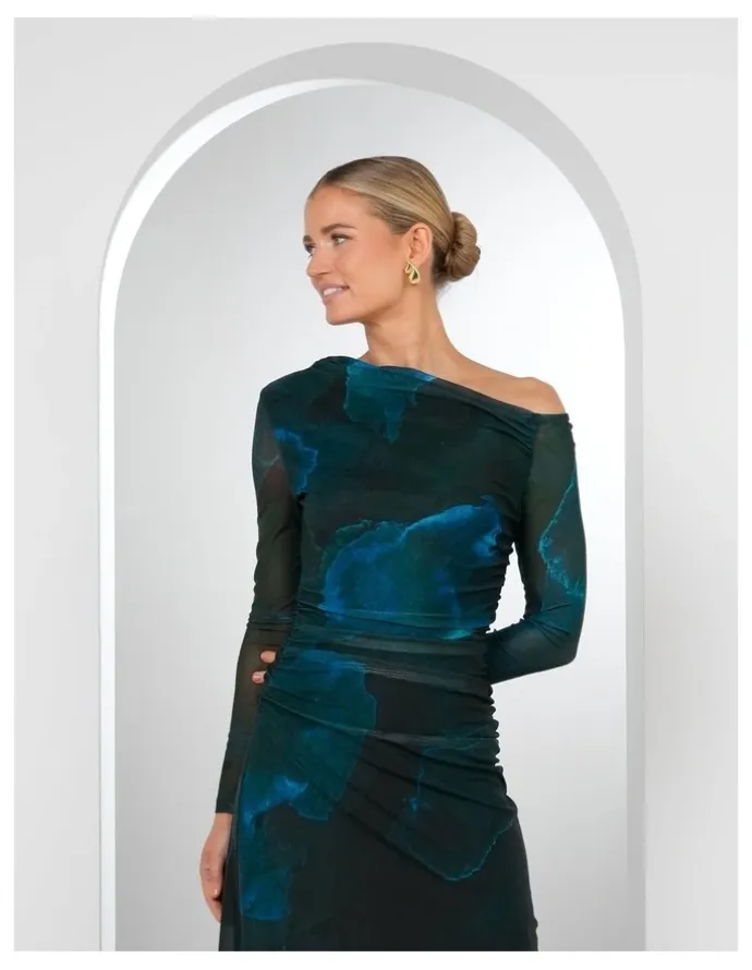 Pilgrim Brooklyn Asymmetric Maxi Dress