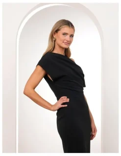 Pilgrim Joquil Off Shoulder Midi Dress