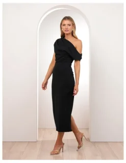 Pilgrim Joquil Off Shoulder Midi Dress