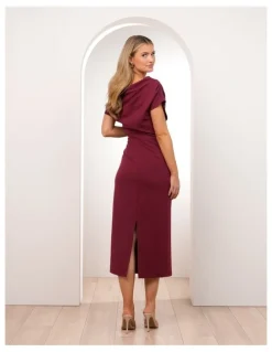 Pilgrim Joquil Off Shoulder Midi Dress