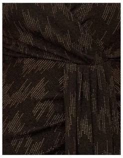 Pilgrim Taylor Sleeveless Mini Dress in Black and Gold