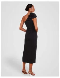 Pilgrim Warren One Shoulder Maxi in Black