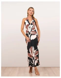 Pilgrim Zaide Print Mesh Maxi Dress