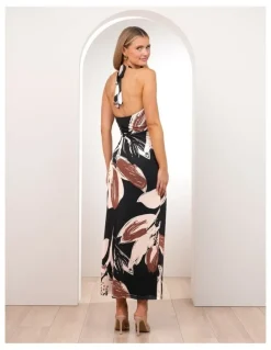 Pilgrim Zaide Print Mesh Maxi Dress
