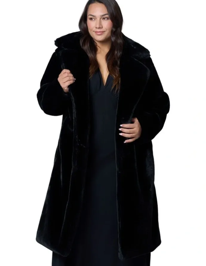 Pink Dusk by Curve Project Infamous Fur Coat