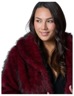 Pink Dusk Hot Pursuit Fur Coat