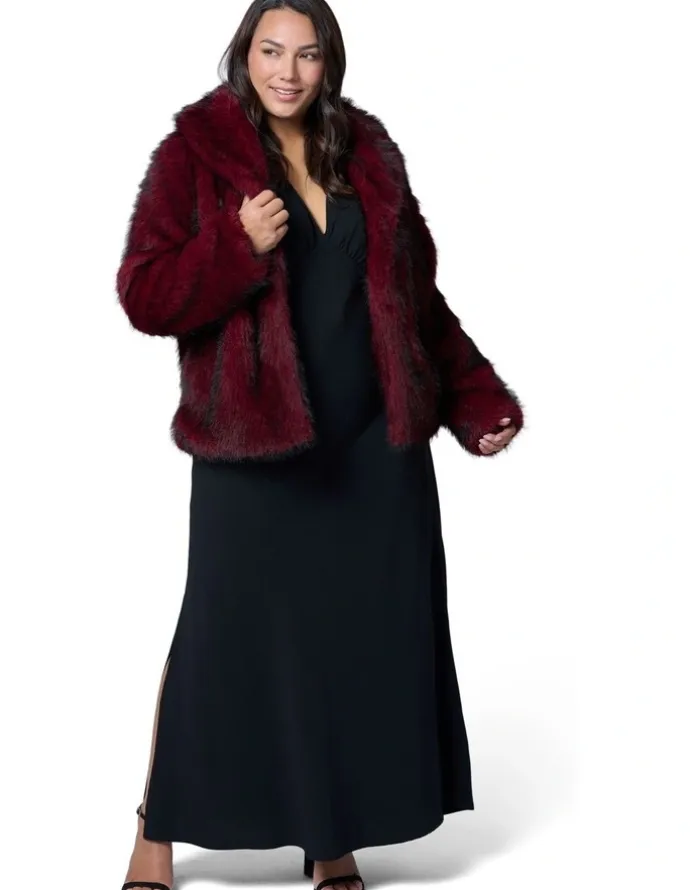 Pink Dusk Hot Pursuit Fur Coat
