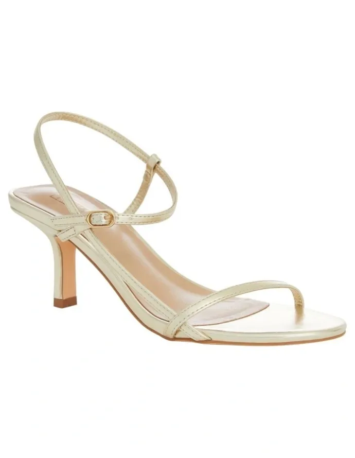 Pink Inc Aruba Sandals in Soft Gold
