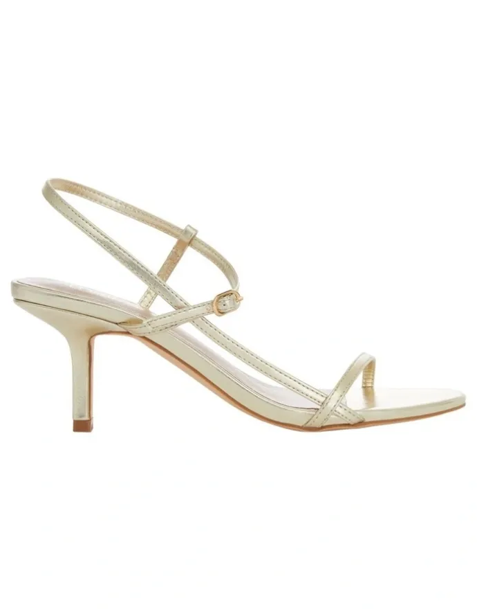Pink Inc Aruba Sandals in Soft Gold