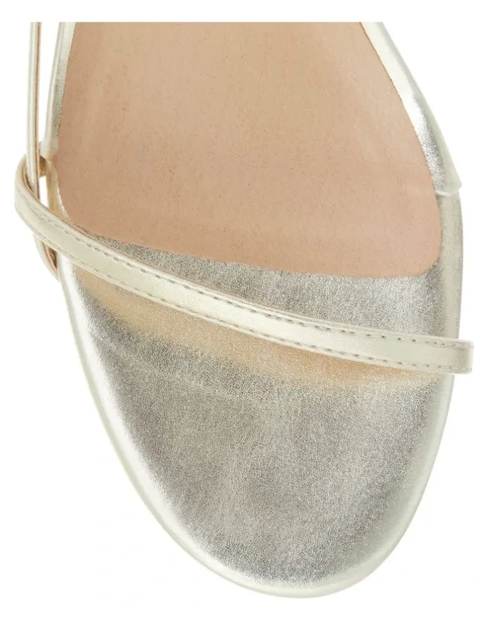 Pink Inc Aruba Sandals in Soft Gold