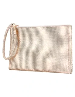 Pink Inc Bergman Bag in Gold Mesh