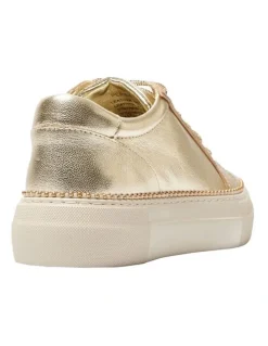 Pink Inc Persia Sneakers in Gold Leather