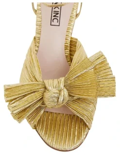 Pink Inc Secret Gold Metallic Sandals