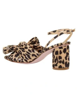 Pink Inc Secret Leopard Fabric Sandals