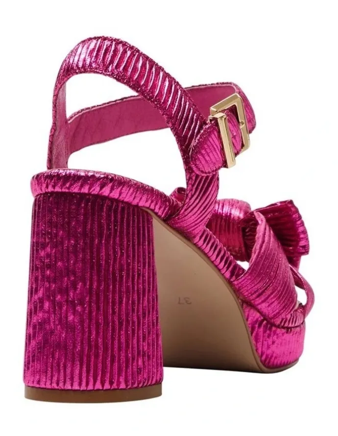 Pink Inc Sherbet Sandals in Pink Pleat
