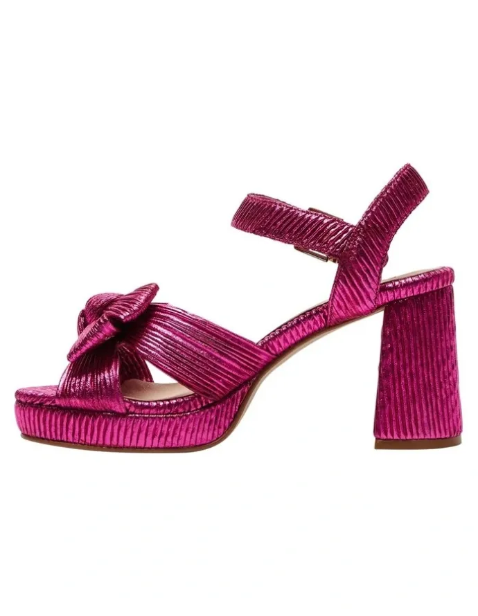 Pink Inc Sherbet Sandals in Pink Pleat