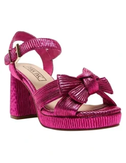 Pink Inc Sherbet Sandals in Pink Pleat