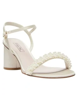 Pink Inc Stella Sandals in Ivory Satin