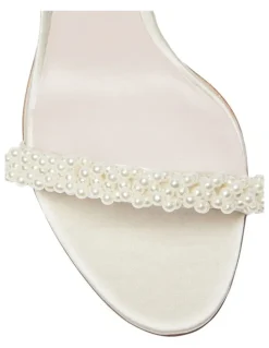Pink Inc Stella Sandals in Ivory Satin