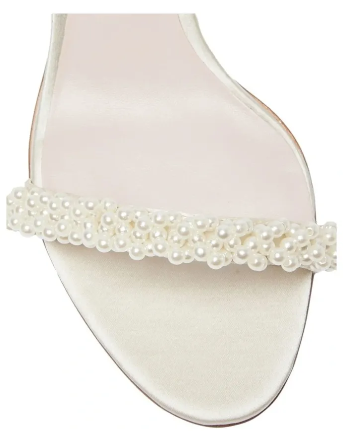 Pink Inc Stella Sandals in Ivory Satin