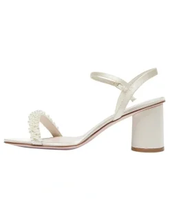 Pink Inc Stella Sandals in Ivory Satin