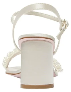 Pink Inc Stella Sandals in Ivory Satin