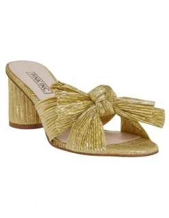Pink Inc Surge Gold Metallic Sandals